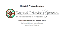 Tablet Screenshot of hospitalprivadogenesis.com